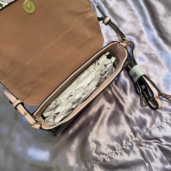 Pink and Multicolored Snakeskin Bag - Picture 3 of 3